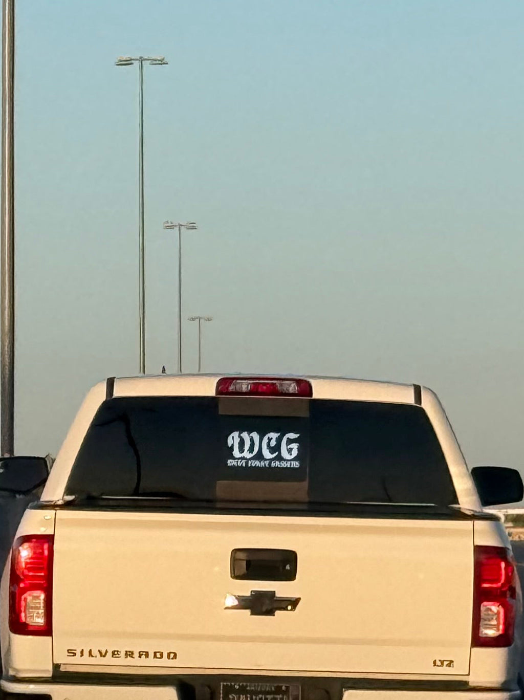 Chrome 12 inch WCG Sticker