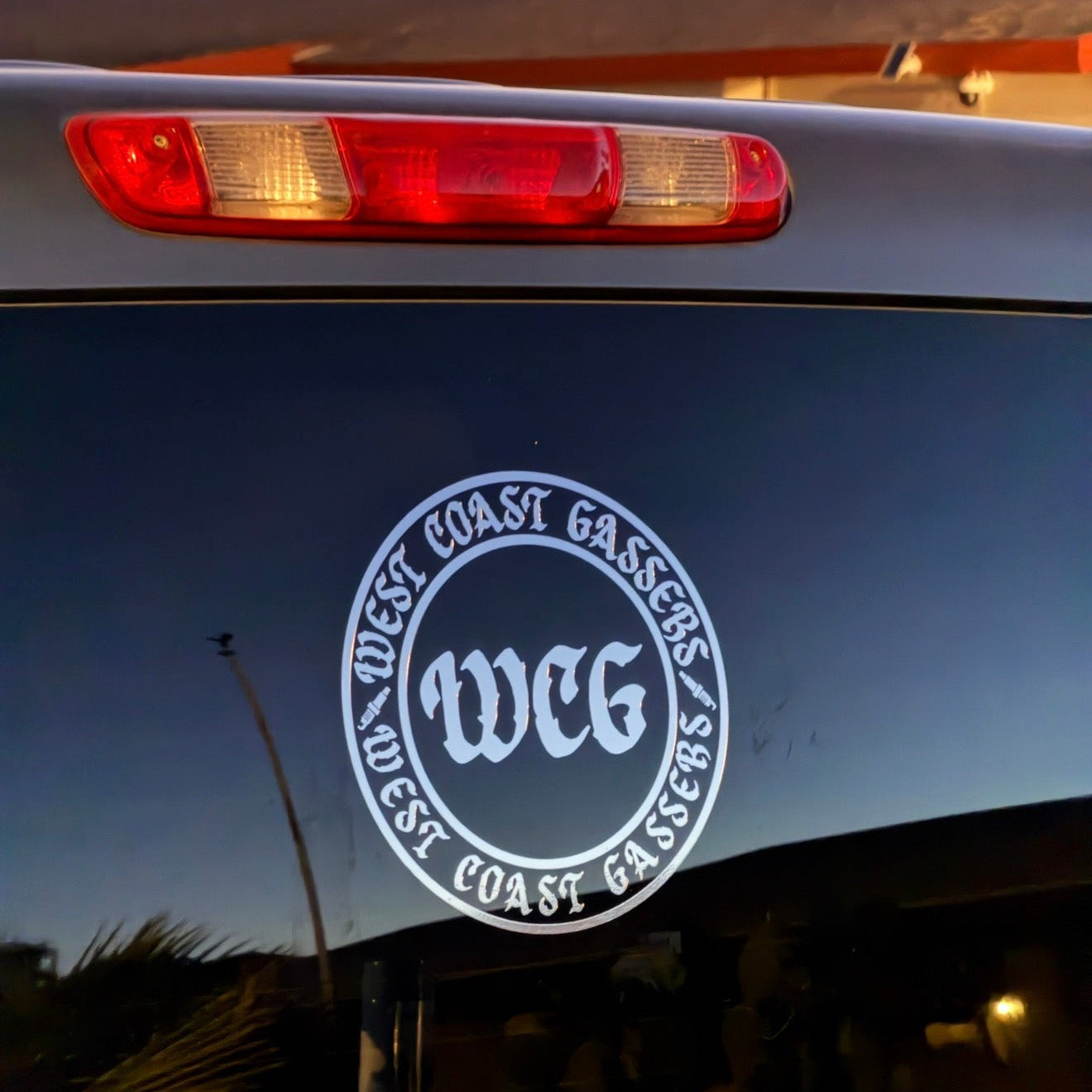 "Circling the WEST COAST" 9 inch WCG sticker