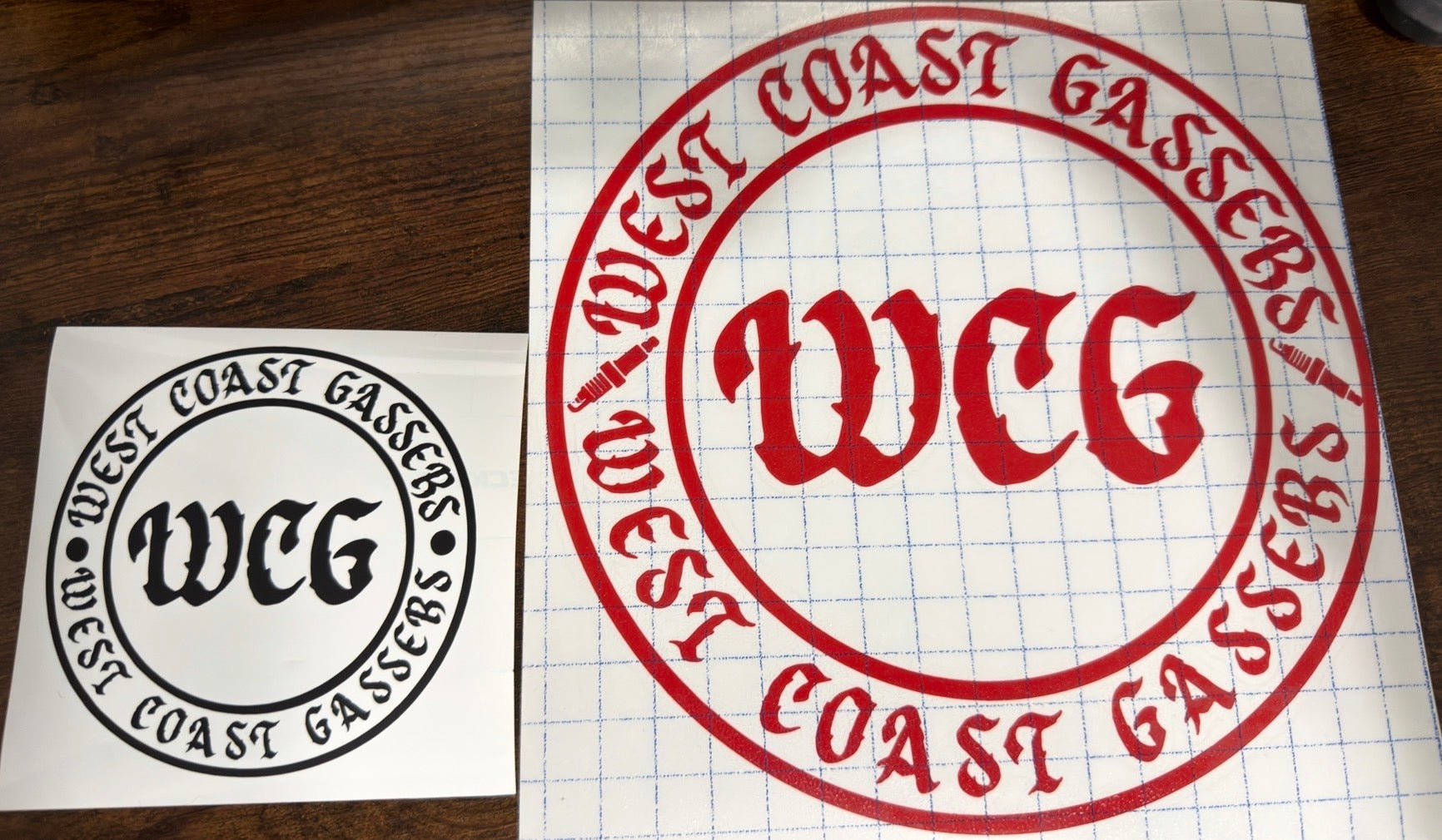 "Circling the WEST COAST" 9 inch WCG sticker